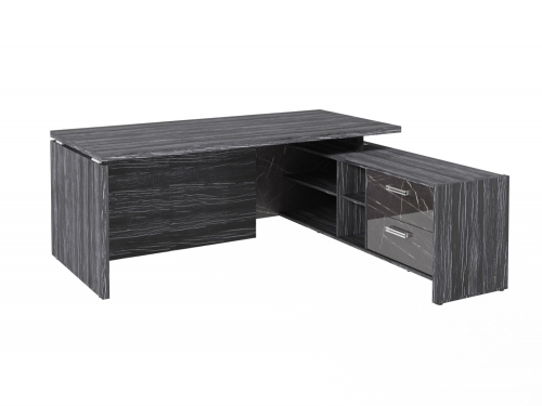 Стол с опорной тумбой FI-119R.GG Древесина Графит/Камень Пьетра Гриджиа черный Стол с опорной тумбой FI-119R.GG Древесина Графит/Камень Пьетра Гриджиа черный