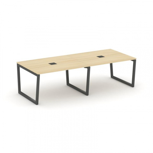 Style Project Стол переговорный SN-5T2.SPRG-042 Акация Лорка/Металл Антрацит/Заглушка Металл Антраци фото 28