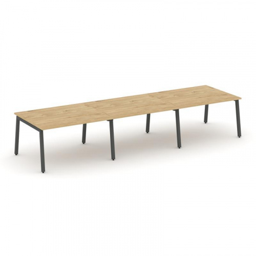 Style Project Стол переговорный SN-5A.SPRG-052.3 Дуб Наварра/Металл Белый 3540*1180*750 фото 19