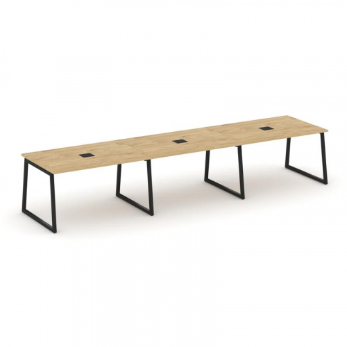 Style Project Стол переговорный SN-4T1.SPRG-021 Акация Лорка/Металл Антрацит/Заглушка Металл Антраци фото 2