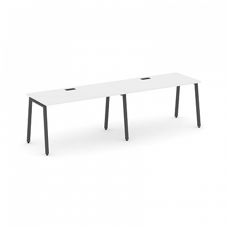 Style Project Рабочая станция 1 сторон. SN-4A.ORS-024 Белый/Металл Антрацит 3160*800*750