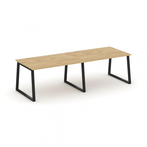 Style Project Стол переговорный SN-6T1.SPRG-011.3 Акация Лорка/Металл Антрацит 1960*980*750 фото 2