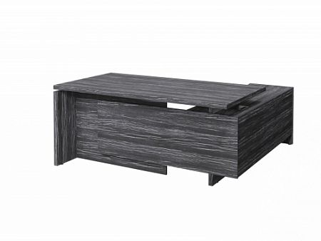 Стол с опорной тумбой FB-117L.DD Древесина Графит