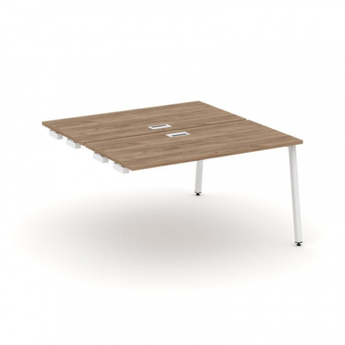 Style Project Стол-приставка к опор. элем. SN-4A.DPRS-004 Дуб Табак/Металл Белый 1580*1232*750 фото 28