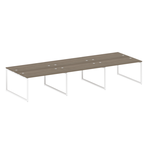 Бенч-система на 6 рабочих мест на О-обр. м/к Metal System Quattro 40БО.СМ-6.3 фото 3