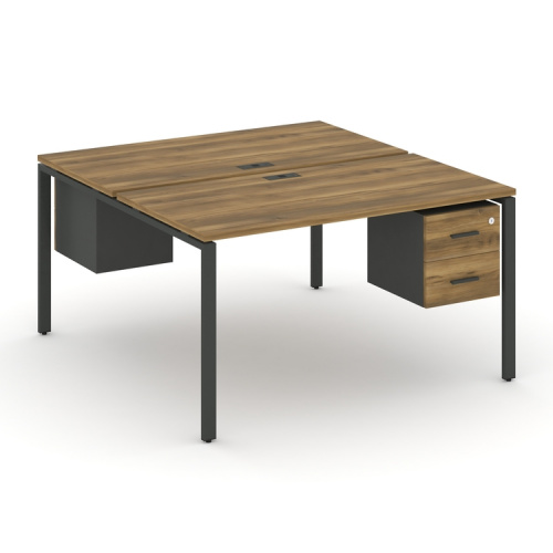 Бенч-система на 2 места с подвесными тумбами Concept CN.DRS-114