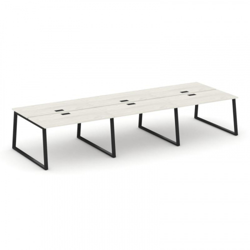 Style Project Рабочая станция 2-х сторон. SN-6T1.DRS-073 Акация Лорка/Металл Антрацит/Заглушка Пласт фото 4