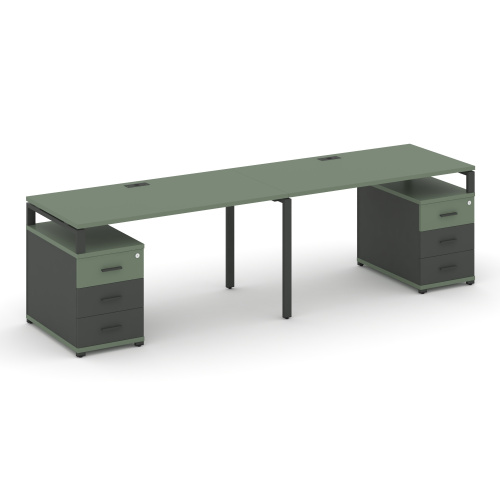 Бенч-система на 2 места с 2 опорными тумбами Concept CN.ORS-319 фото 2