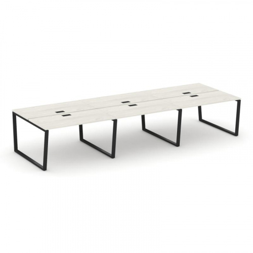 Style Project Рабочая станция 2-х сторон. SN-6T2.DRS-084 Акация Лорка/Металл Антрацит/Заглушка Пласт фото 7