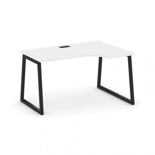 Style Project Стол рабочий эргоном. SN-4T1.SPA-012(R) Акация Лорка/Металл Антрацит/Заглушка Пластик фото 4