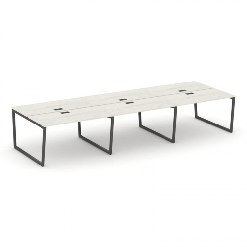 Style Project Рабочая станция 2-х сторон. SN-4T2.DRS-062 Акация Лорка/Металл Антрацит/Заглушка Пласт фото 24