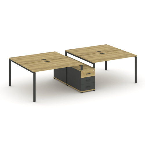 Бенч-система на 4 места с опорной тумбой Concept CN.DRS-311 фото 4