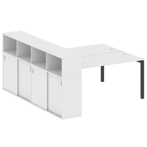 Бенч-система с шкафом-купе на П-обр. м/к Metal System Quattro 50БП.РС-СШК-4.4 фото 14