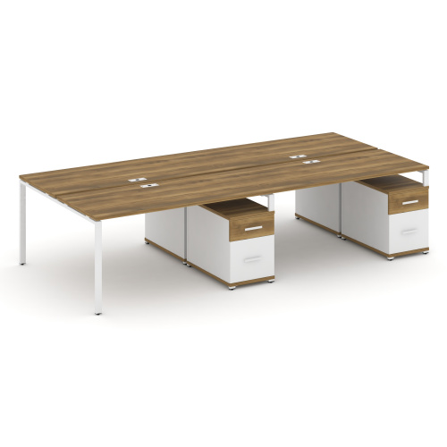 Бенч-система на 4 места с 2 опорными тумбами Concept CN.DRS-324 фото 8