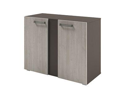 Шкаф низкий широкий с планкой D-75