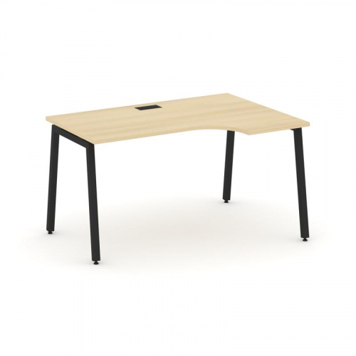 Style Project Стол рабочий эргоном. SN-4A.SPA-011(R) Антрацит/Металл Антрацит 1380*700/980*750 фото 12