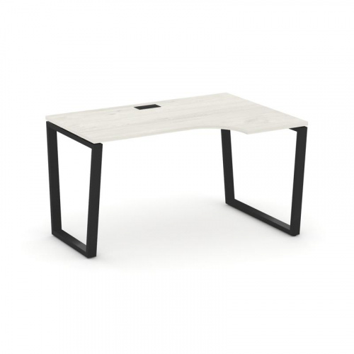 Style Project Стол рабочий эргоном. SN-6T2.SPA-021(R) Акация Лорка/Металл Антрацит/Заглушка Пластик фото 9