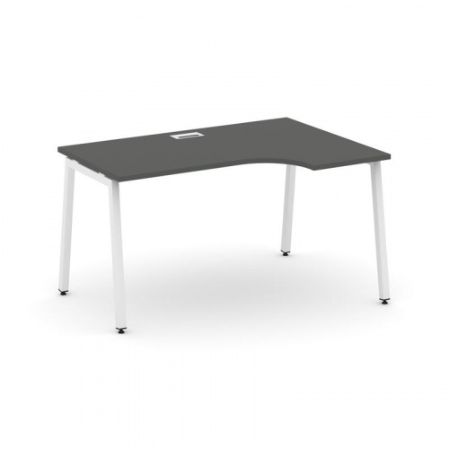 Style Project Стол рабочий эргоном. SN-4A.SPA-011(R) Антрацит/Металл Антрацит 1380*700/980*750 фото 17