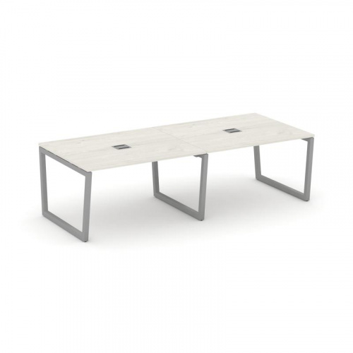 Style Project Стол переговорный SN-5T2.SPRG-042 Акация Лорка/Металл Антрацит/Заглушка Металл Антраци фото 12