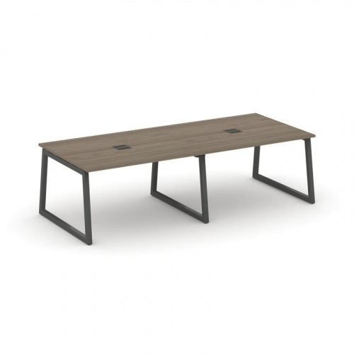 Style Project Стол переговорный SN-5T1.SPRG-044 Акация Лорка/Металл Антрацит/Заглушка Металл Антраци фото 25