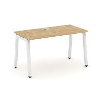 Style Project Стол письменный SN-5A.SP-021 Тиквуд Светлый/Металл Белый 980*800*750