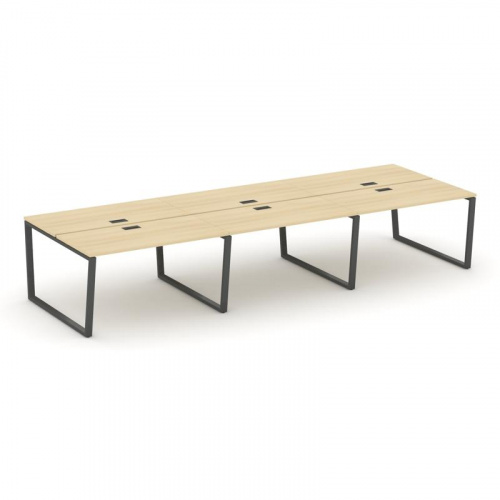 Style Project Рабочая станция 2-х сторон. SN-6T2.DRS-084 Акация Лорка/Металл Антрацит/Заглушка Пласт фото 28