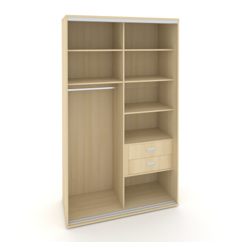 Корпус 2-х секционного шкафа высокого L=1400мм Maris SH.K2-4.1 K2