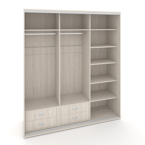 Корпус 3-х секционного шкафа высокого L=2369мм Maris SH.K3-6.1 K3 фото 2