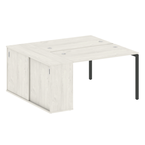 Бенч-система с шкафом-купе на П-обр. м/к Metal System Quattro 40БП.РС-СШК-1.2 фото 8