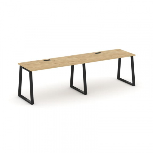 Style Project Рабочая станция 1 сторон. SN-6T1.ORS-022 Акация Лорка/Металл Антрацит/Заглушка Пластик