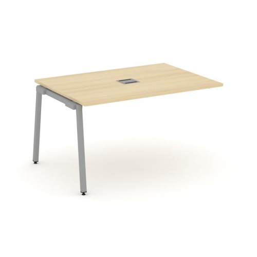 Style Project Проходной наб. элем. перег. стола SN-4A.NSPRG-001 Дуб Наварра/Металл Белый 980*980*750 фото 6