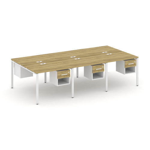 Бенч-система на 6 мест с подвесными тумбами Concept CN.DRS-157 фото 11