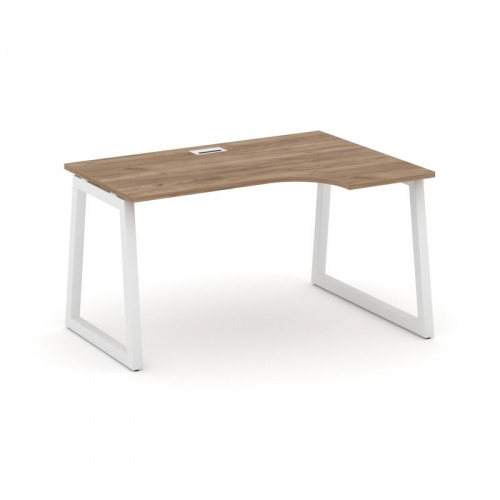 Style Project Стол рабочий эргоном. SN-5T1.SPA-021(R) Акация Лорка/Металл Антрацит/Заглушка Пластик фото 11