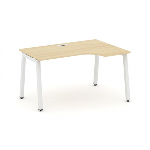 Style Project Стол рабочий эргоном. SN-5A.SPA-012(R) Антрацит/Металл Белый 1580*700/980*750 фото 26