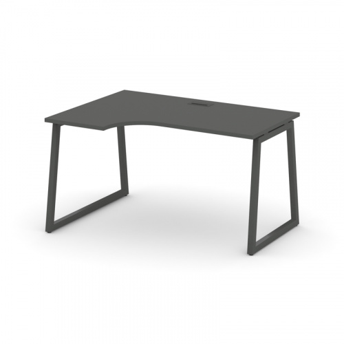Style Project Стол рабочий эргоном. SN-4T1.SPA-011(L) Акация Лорка/Металл Антрацит/Заглушка Пластик фото 14