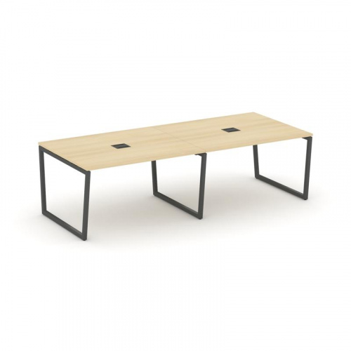 Style Project Стол переговорный SN-4T2.SPRG-043 Акация Лорка/Металл Антрацит/Заглушка Металл Антраци фото 28