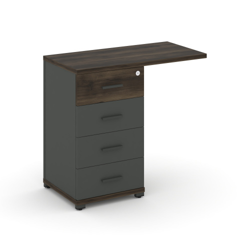 Тумба приставная с 4 ящикам Concept CN.TUS-001 W фото 3