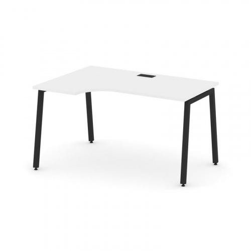 Style Project Стол рабочий эргоном. SN-4A.SPA-021(L) Антрацит/Металл Антрацит 1380*800/980*750 фото 8