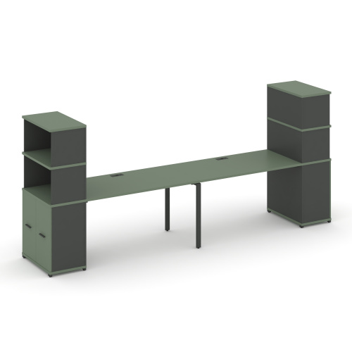 Бенч-система с опорными распашными шкафами Concept CN.ORS-230 фото 2