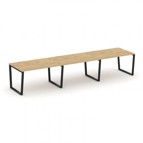 Style Project Стол переговорный SN-6T2.SPRG-023.3 Акация Лорка/Металл Антрацит 4410*980*750