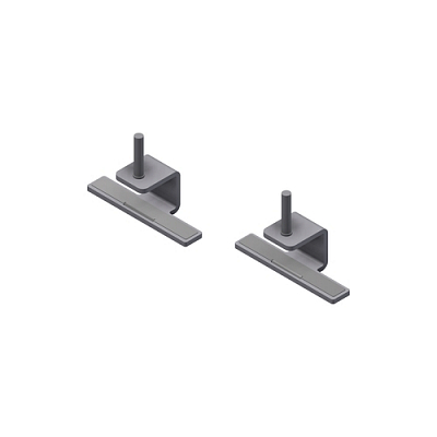 Комплект кронштейнов для крепления торцевого экрана KL-01