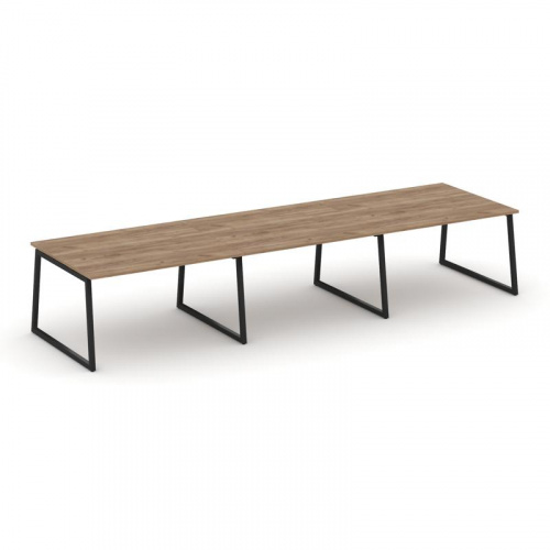 Style Project Стол переговорный SN-4T1.SPRG-052.3 Акация Лорка/Металл Антрацит 3540*1180*750 фото 9