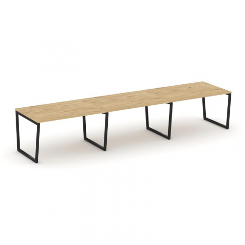 Style Project Стол переговорный SN-4T2.SPRG-022.3 Акация Лорка/Металл Антрацит 3540*980*750