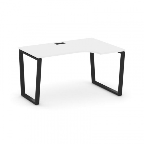 Style Project Стол рабочий эргоном. SN-6T2.SPA-021(R) Акация Лорка/Металл Антрацит/Заглушка Пластик фото 6