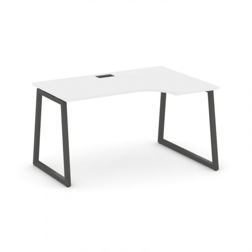 Style Project Стол рабочий эргоном. SN-4T1.SPA-012(R) Акация Лорка/Металл Антрацит/Заглушка Пластик фото 13