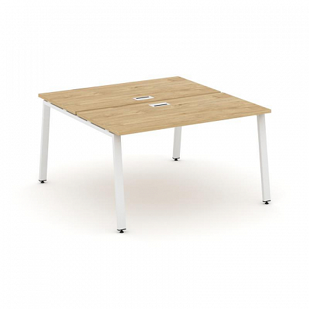 Style Project Рабочая станция 2-х сторон. SN-6A.DRS-014 Тиквуд Светлый/Металл Белый 1580*1432*750