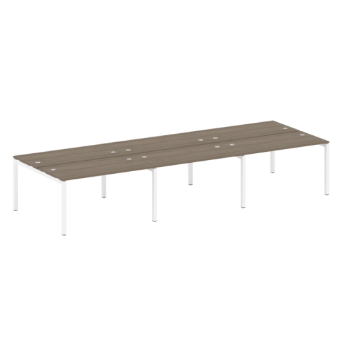 Бенч-система на 6 рабочих мест на П-обр. м/к Metal System Quattro 50БП.СМ-6.3 фото 2