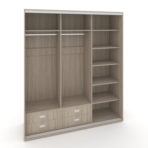 Корпус 3-х секционного шкафа высокого L=2669мм Maris SH.K3-8.1 K3 фото 4