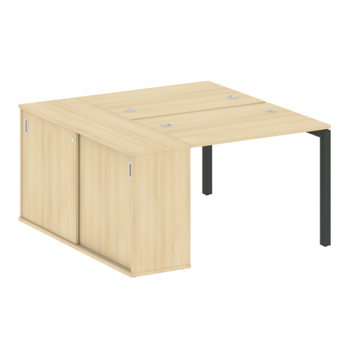 Бенч-система с шкафом-купе на П-обр. м/к Metal System Quattro 50БП.РС-СШК-1.1 фото 10