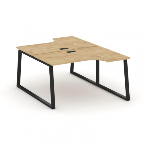 Style Project Рабочая станция эргоном. SN-6T1.DRPA-021 Акация Лорка/Металл Антрацит/Заглушка Пластик